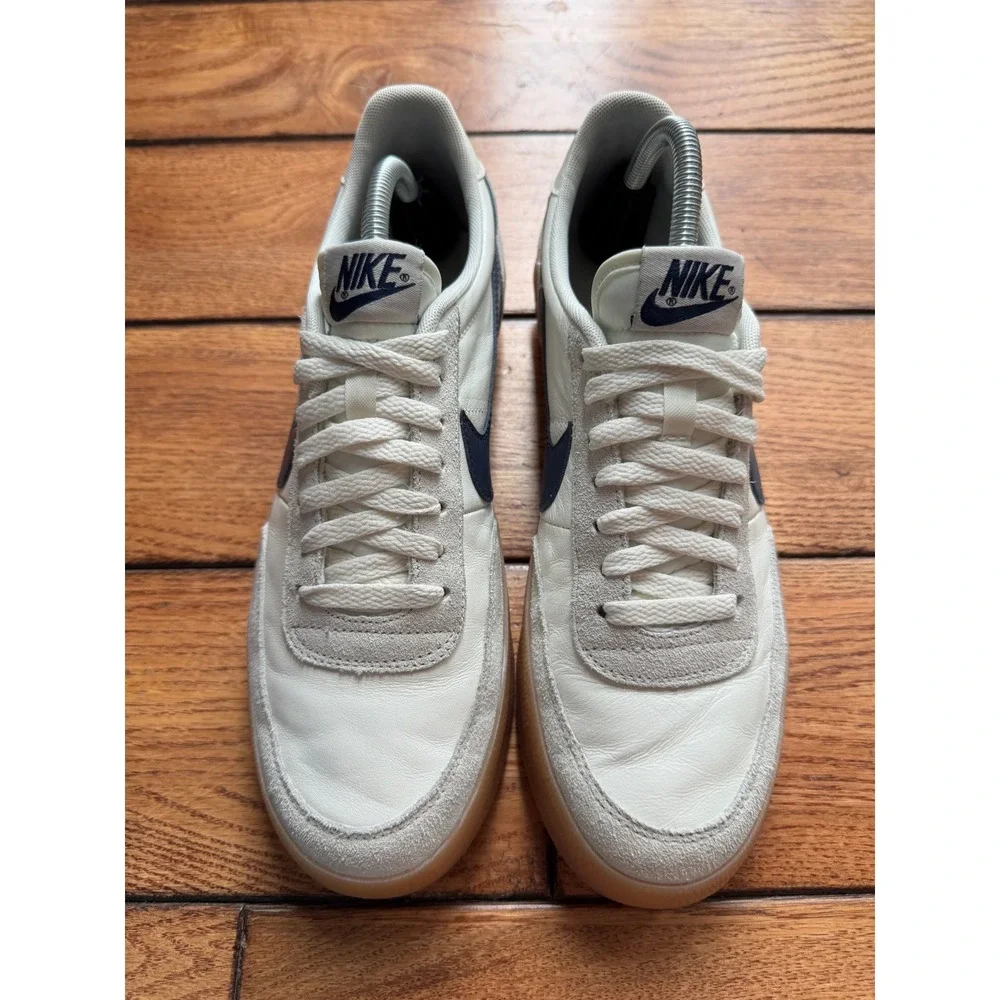 Nike Killshot 2 Leather Men 9.5 Sail Midnight Navy Gum Sole 432997-107 Sneaker